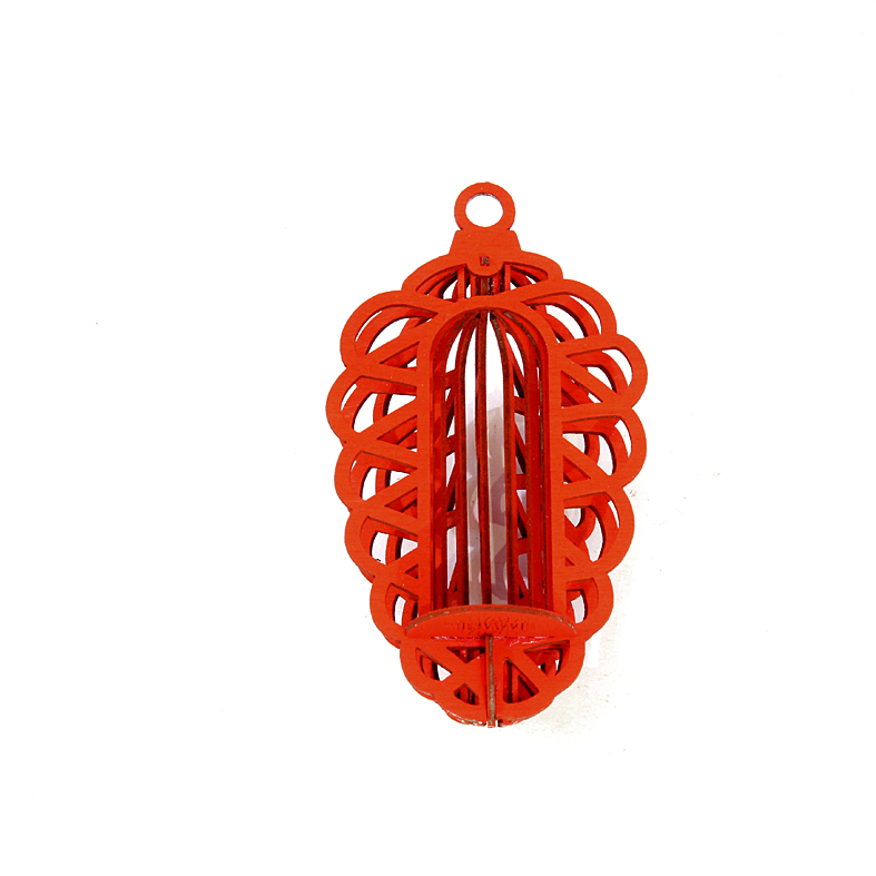 Bausatz Baumbehang 3D Tannenzapfen rot 9L
