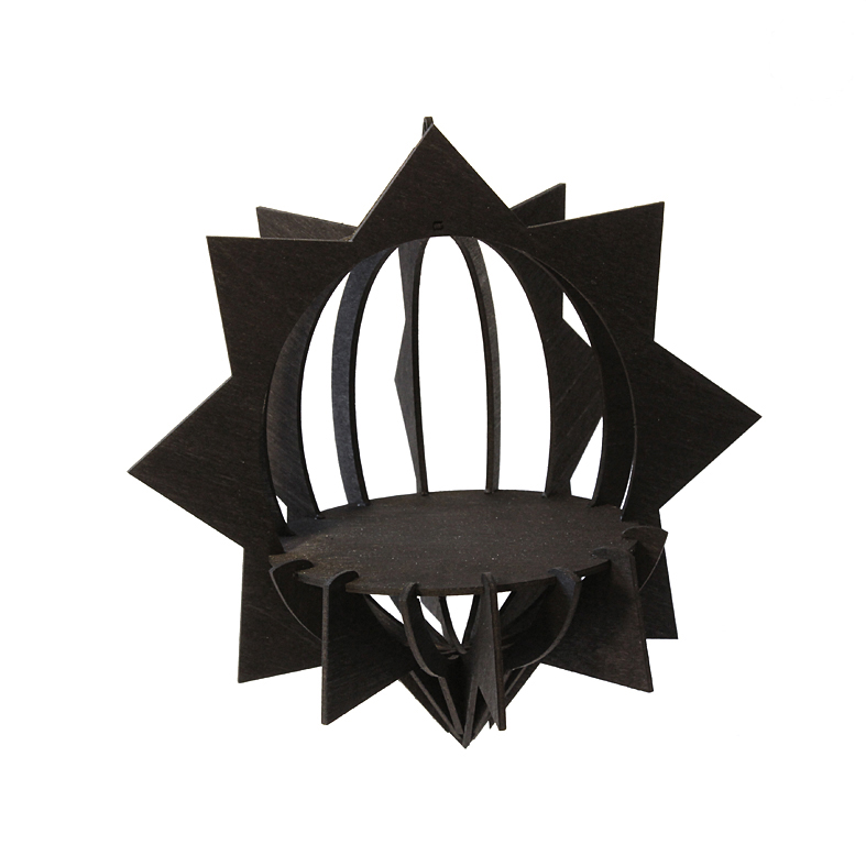 Bausatz Baumbehang 3D  Stern schwarz 9L