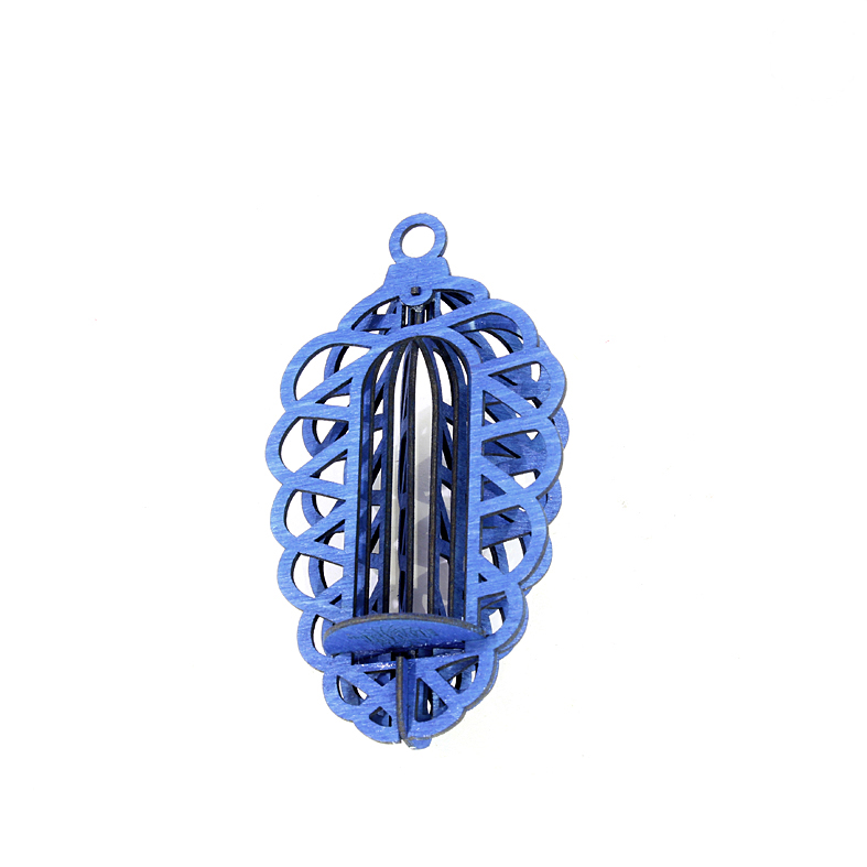 Bausatz Baumbehang 3D Tannenzapfen blau 9L